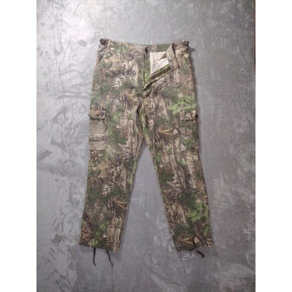 Cabelas Realtree Mens Button Down Shirt and Cargo Pants Hunting Outfit Sz L (38) - Picture 11 of 16